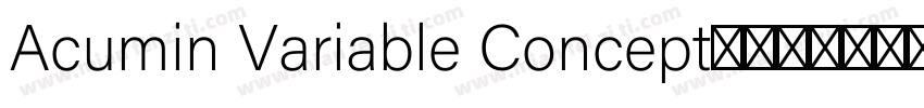 Acumin Variable Concept这个字体可以商用吗字体转换